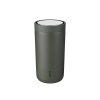 Stelton TO GO CLICK Stalowy Kubek Termiczny 200 ml / Ciemnozielony